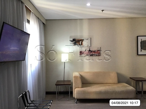 Imagem 8 de 15 de Flat Transamérica Nações Unidas 28m² 1 Dormitório 1 Vaga De Garagem Para Locação. - Sf37256