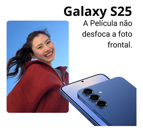 Película Antiimpacto C/ Furo Para Galaxy S25 S25+ S25 Ultra