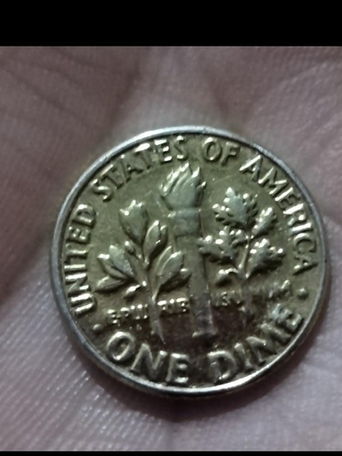 Imagen 1 de 2 de Moneda De 0.10 Ctvs De Dolar De 1979 Dorada