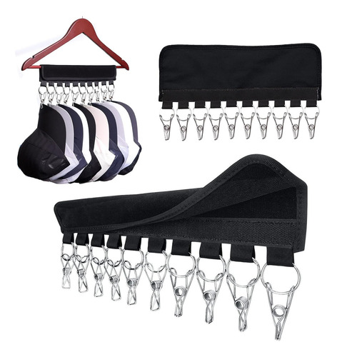 Organizador De Sombreros Con 10 Clips Para Colgar Gorros