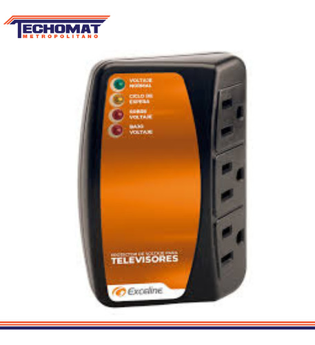 Protector De Voltaje Para Televisor 120v Exceline 