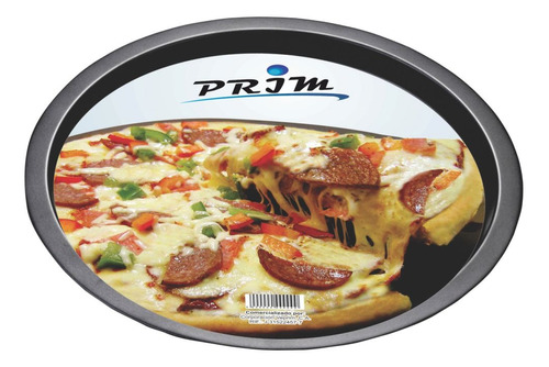 Molde Prim Para Pizza Redondo Antiadherente 35cm Diámetro