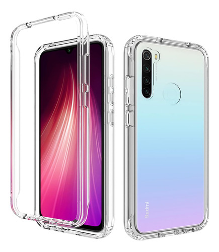 Asuwish Funda Para Teléfono Xiaomi Redmi Note 8 Transparente