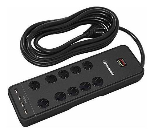 Dewenwils 10-outlet Surge Protector Power Strip With 1rmqh