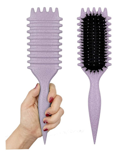 Pincel Definidor De Rizos Candybrush Premium Boar Bristle Cu