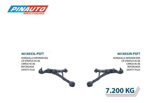 2 Horquillas Suspensión Inferior Stratus 1995-1996-1997-1998