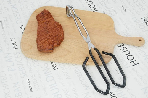 Pinzas De Barbacoa Extra Largas De Acero Inoxidable Para Asa