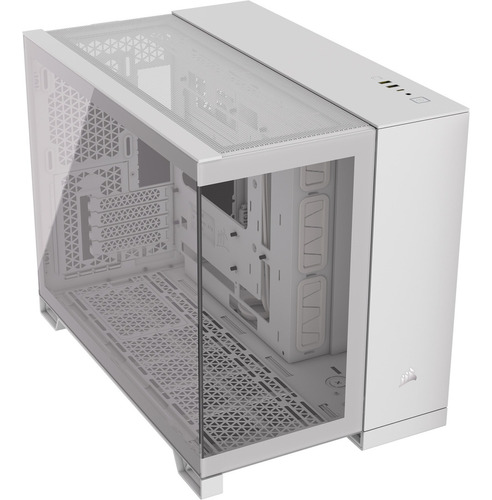 Gabinete Gamer Corsair 2500x Dos Cámaras Semitorre Blanco