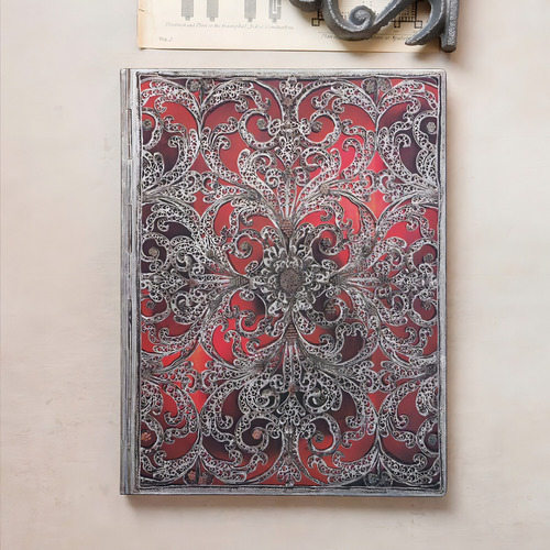 Caderno Diario Anotacao Garnet Ultra Cor Vermelho