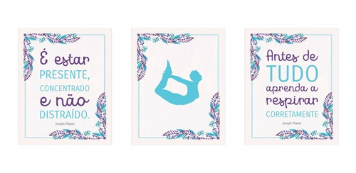 Imagem 1 de 2 de Quadro Decorativo - Kit Joseph Pilates