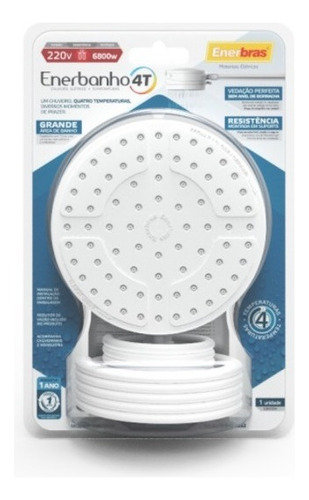 Ducha Chuveiro Enerbanho 4 Temperaturas 127v 5500w Branco