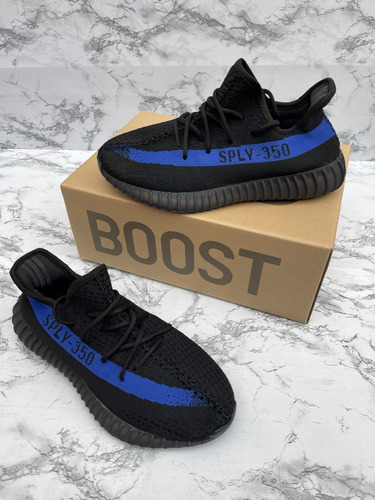 Tenis Yeezy 350 Dazzling Blue Azul Talla 27.5