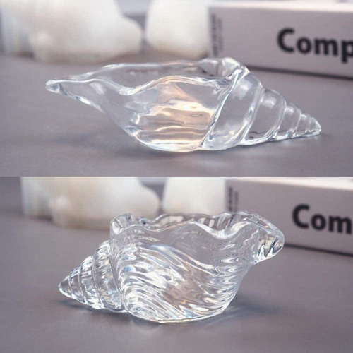2 Piezas Silicona Concha Molde Bandeja Molde De Caracol Mar
