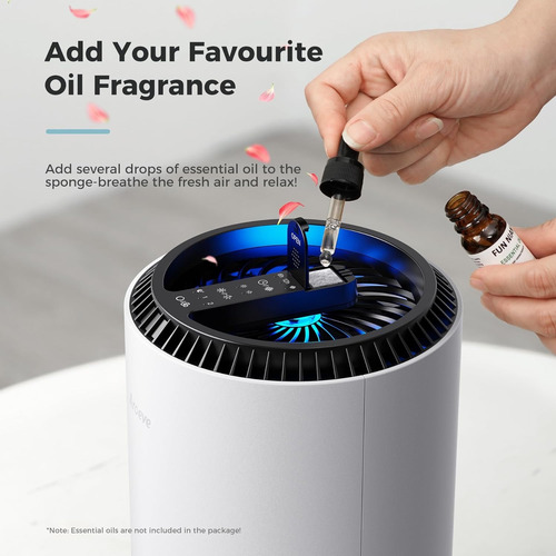 Filtro Purificador De Aire Con Difusor Aromas Max 1 Air H13 Blanco