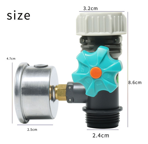 Válvula Reguladora De Presión De Agua Ajustable G3/4,