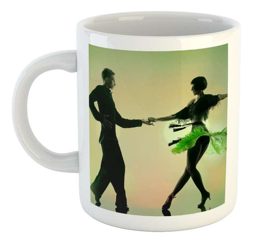 Taza Ceramica Baile Salsa Pareja Bailando Bachata