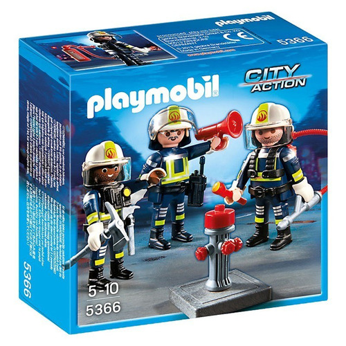 Todobloques Playmobil 5366 Equipo De Bomberos