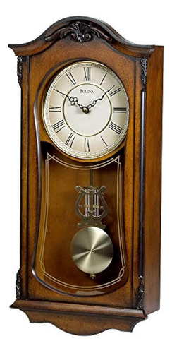 Bulova Clocks C3542 Cranbrook Reloj De Timbre De Madera Anal