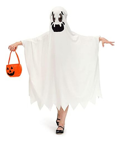 Iimmer Disfraz De Capa De Fantasma De Halloween Para Niños T