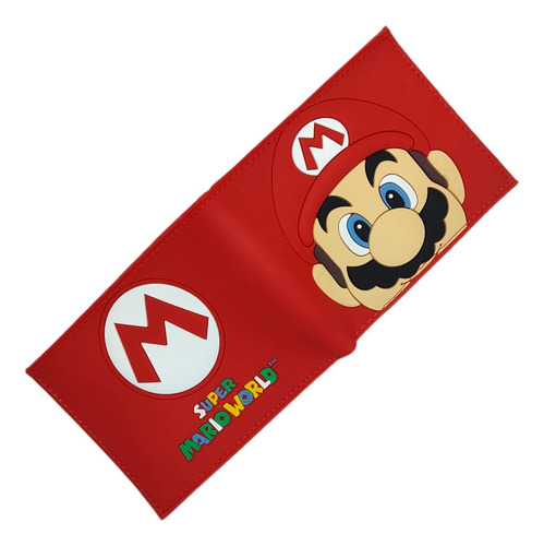 Billetera De Goma Super Mario Bros Premium Con Relieve