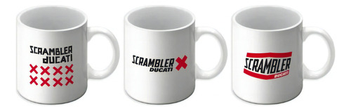 Kit Caneca Ducati Scrambler X Cor Branco Srambler X Ducati