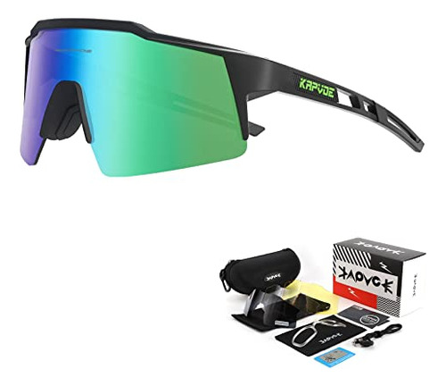 Kapvoe Cycling Glasses Polarized Mountain Bike Sunglasses Wo