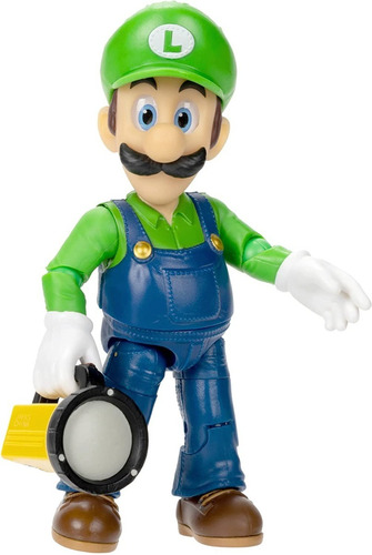Muñecos Super Mario Bros. La Pelicula Luigi 13 Cm Articulado