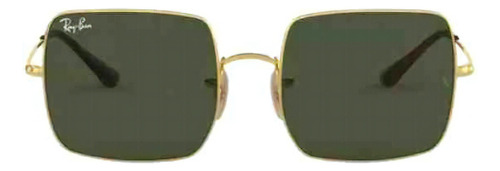 Gafas de sol Ray-ban Square Gold 0rb1971l 91473154 Color de lente: verde, diseño liso