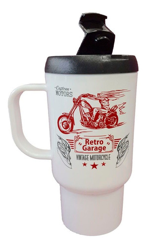 Jarro Termico Custom Motors Retro Garage Vintage