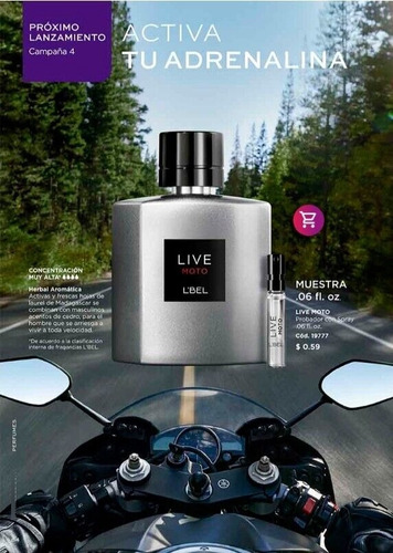 Perfume Masculino Live Gol Lbel 100ml