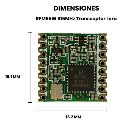 Modulo Lora Rfm95w Rfm96w Sx1276