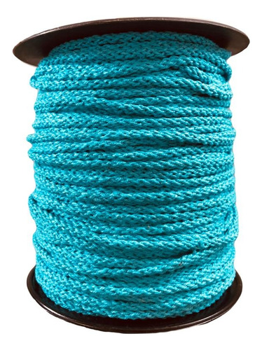 Cordón #10 Algodón Azul Turquesa Rollo 100 Mts De Rovigomas