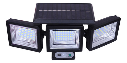 Lámpara De Pared Solar Multicabezal I, Sensor Humano De Tres