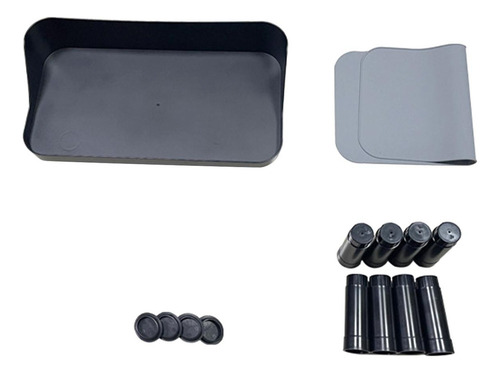 Soporte Para Cuenco Ajustable Para Mascotas, Mesa De Negro