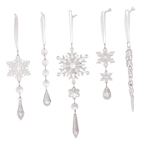 3 X 5x Adornos De Copos De Nieve Copos De Nieve Decoraciones