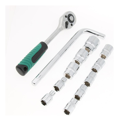 13pcs Dados De Llave Llave De Llave De Trinquete Para Motor