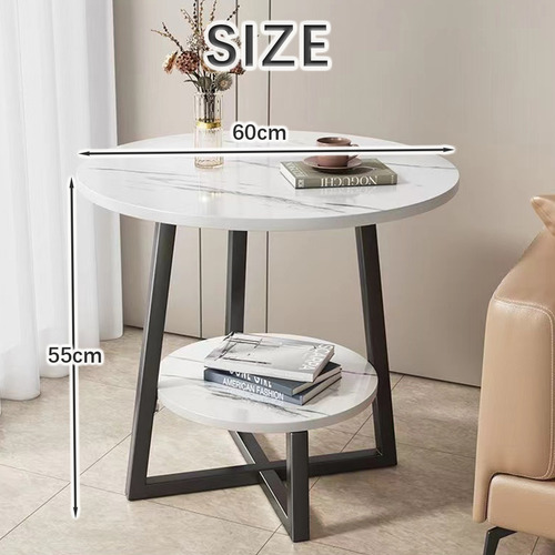 Mesa Redonda De Madera Estilo Mesa De Centro Minimalista