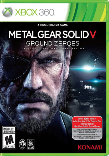 Metal Gear Solid V Ground Zeroes Xbox 360 Jogo Mídia Física