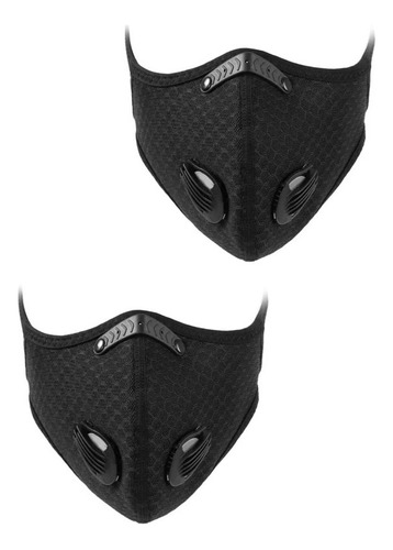 Mascarilla Deportiva Con Filtro De Carbono Para 2 Piezas