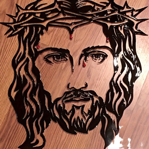 Jesus Com Espinhos Headpiece Metal Artesanato Sinal Presente