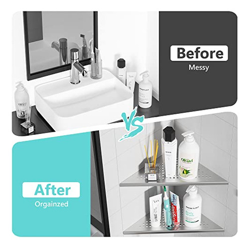 Estantes De Ducha En Esquina, Repisa Para Ducha De Azulejos