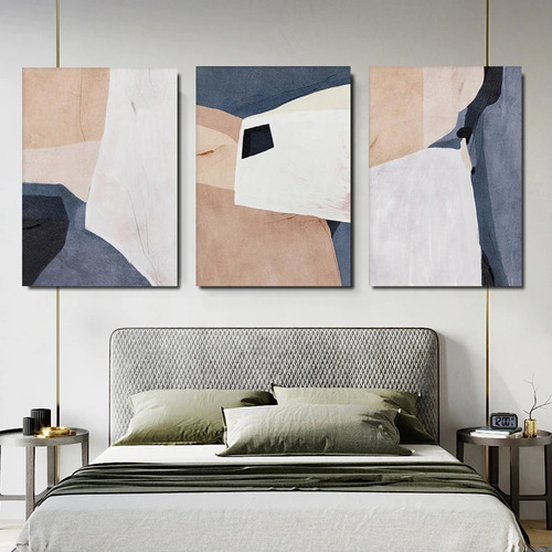 Imagen 2 de 8 de Cuadros Nórdico Trípticos-decorativo N°35- Super Oferta