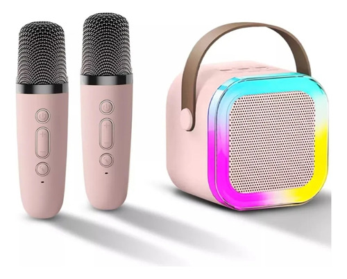 Máquina De Karaoke Altavoz Bluetooth Para Niños 2 Micrófonos