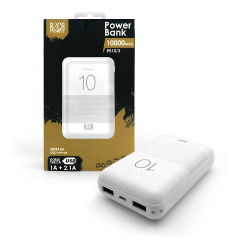 Imagen 3 de 4 de Cargador Portatil Power Bank Usb Roca Mobile