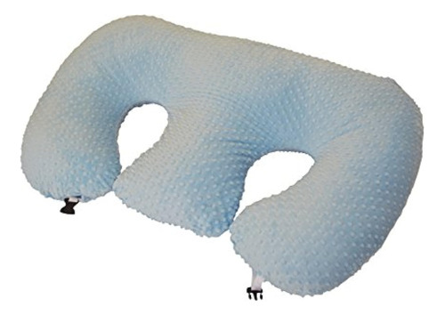 Twin Z Pillow Blue - Almohada Doble Para Lactancia Materna,