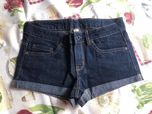 Short Jeans Denin Co Talle 36 78,5 Cintura Largo 28 Cm