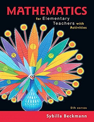 Book : Mathematics For Elementary Teachers With Activities 