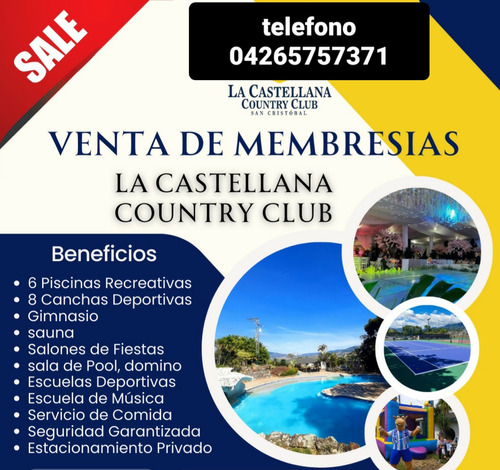 Vendo Membresía En La Castellana Country Club