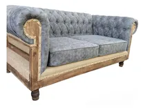 Comprar Sillón Sofá Rústico 2c D 1.80 Simil Cuero Efecto Quebrado 