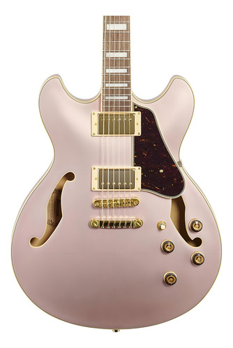 Guitarra Ibanez As73g-rgf 6 Cordas Cor Rose Gold Flat